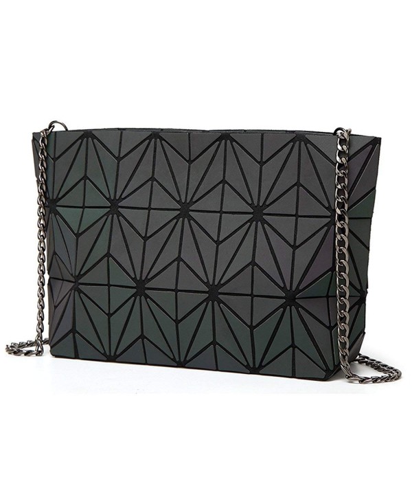 Geometric Luminous Holographic Reflective Cross Body