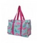 Tropical Flamingo Print Zippered Organizer