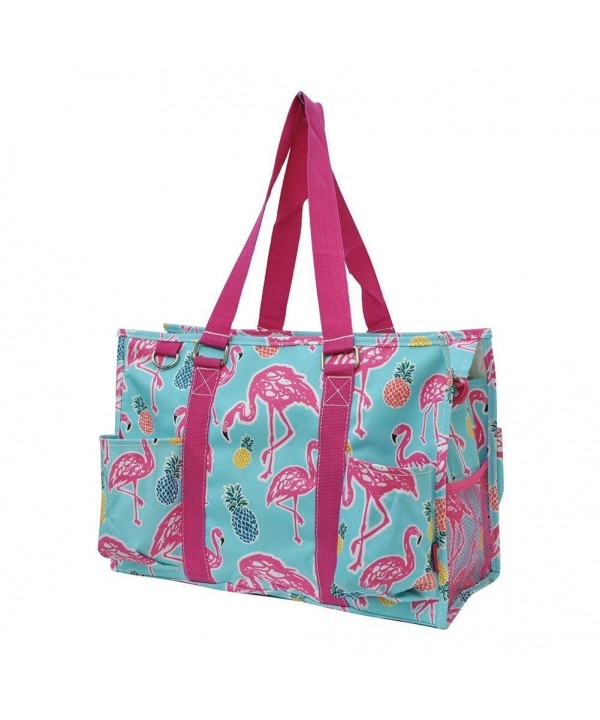 Tropical Flamingo Print Zippered Organizer