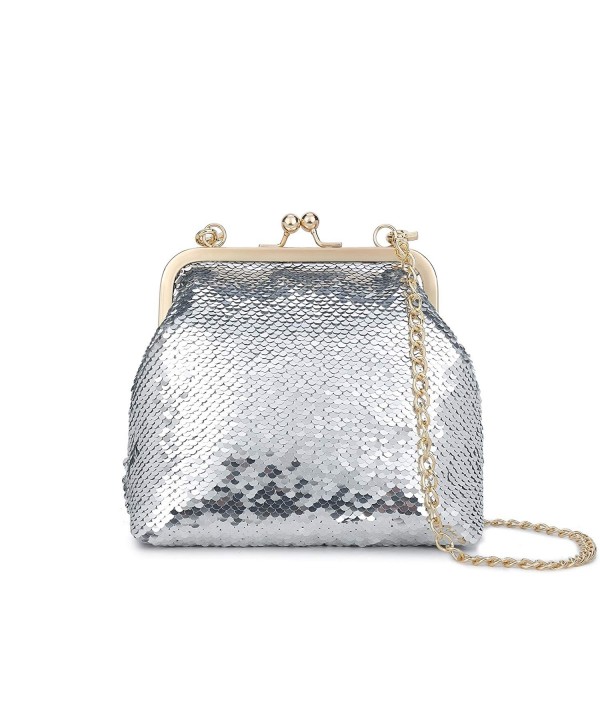 Gallery Sparkling Handbags Shoulder Bag Silver