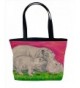 Animal Vegan Zipper Shoulder Tote