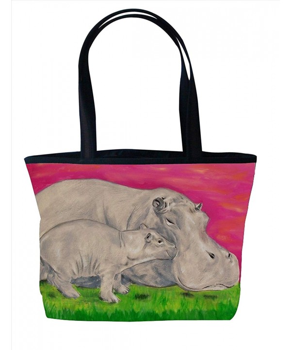 Animal Vegan Zipper Shoulder Tote