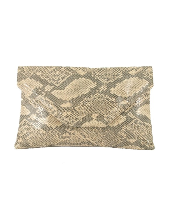 Womens Stylish Envelope Snakeskin Shoulder