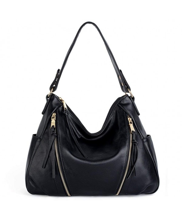 UTO Handbag Leather Double Shoulder