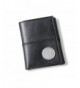 Personalized Black Leather Tri Fold Wallet