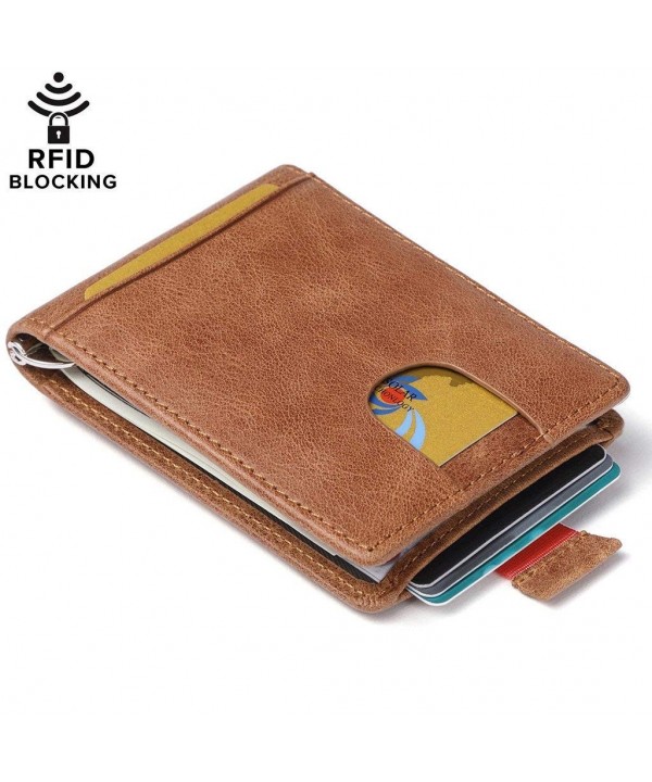 Huztencor Wallets Blocking Leather Minimalist