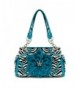 Western Printed Rhinestone Handbag TURQUOISE