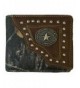 Western Badge Leather Bifold Wallets