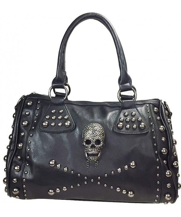 ZZFAB Zzfab Studded Skull Satchel