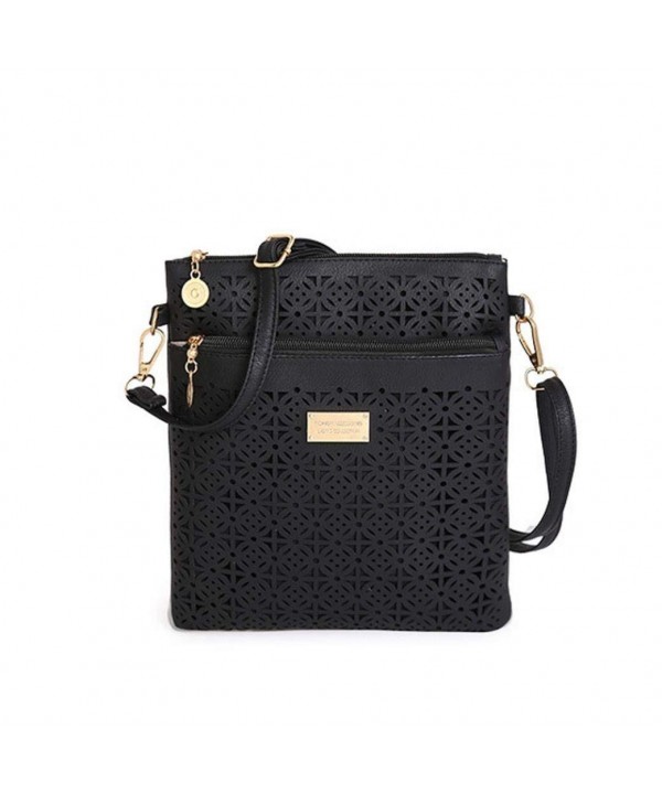 Euone Hollow Leather Shoulder Handbag