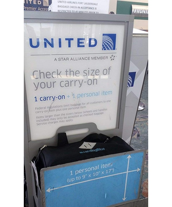 NEW United Airlines Personal Item Under seat 6 colors - Black - CQ1203CQUPP