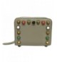 Blocking Credit Leather Compact Studded