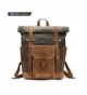 Vintage Leather Commuter Backpack weekend