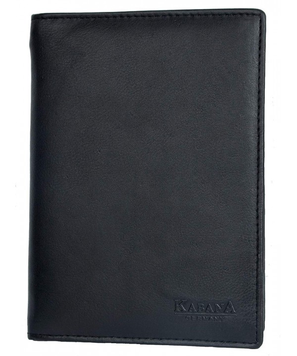 Black Genuine Leather Passport Holder