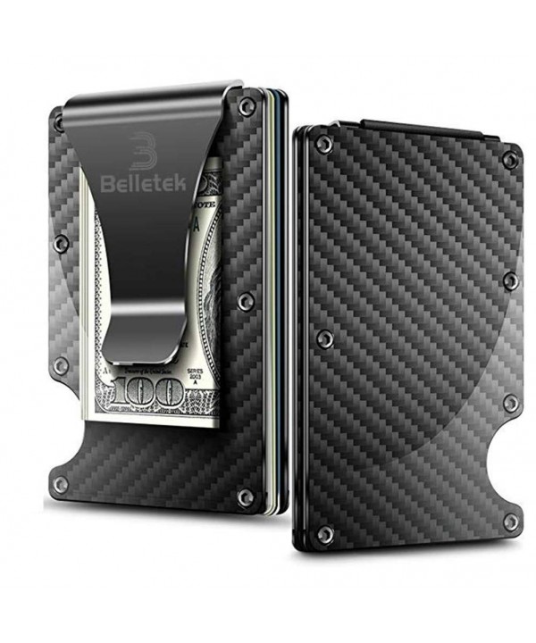 Belletek Carbon Minimalists Blocking Wallet Aluminum