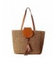 Donalworld Rattan Summer Shoulder Handbag