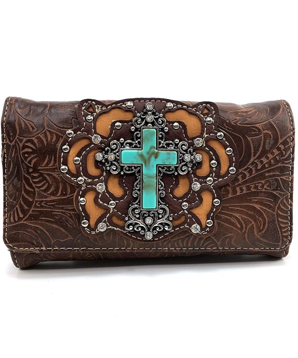 Justin West Turquoise Rhinestone Concealed