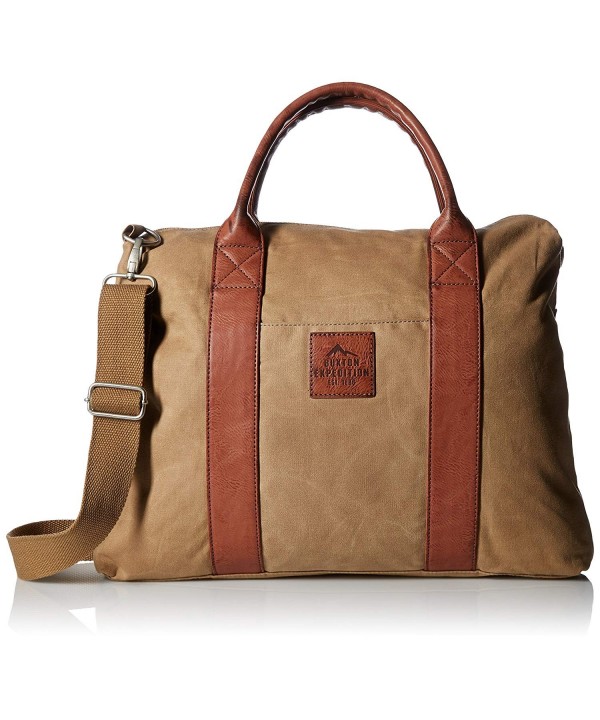 Buxton Expedition Huntington Canvas Briefcase