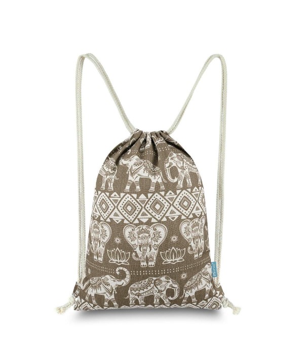 Miomao Sackpack Drawstring Backpack Geometric