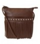 Cowhide Leather Fringe Cross body Handbag