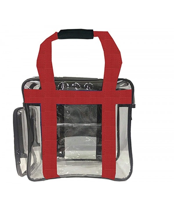 Stadium Bag Clear Tote Red