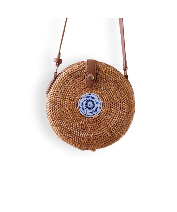 Indiana Jane Rattan Crossbody Ceramic