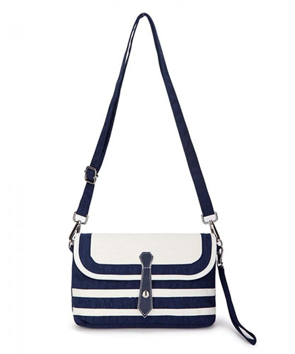 Women's Stripe Crossbody Purse Bag Small Shoulder Bag Navy - 1Navy ...