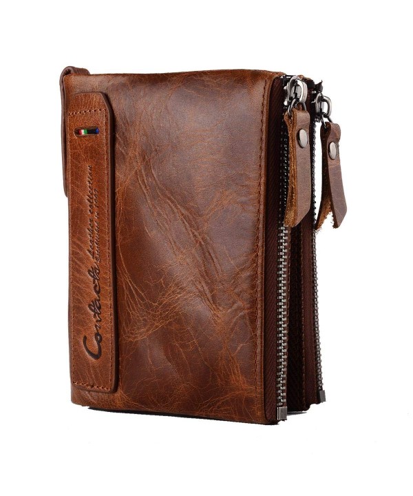 Genuine Leather Bifold Wallet Vintage