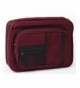 Burgundy Zipper Pocket Reinforced Canvas