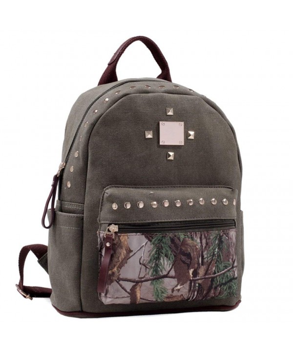 Dasein Realtree Studded Camouflage Backpack