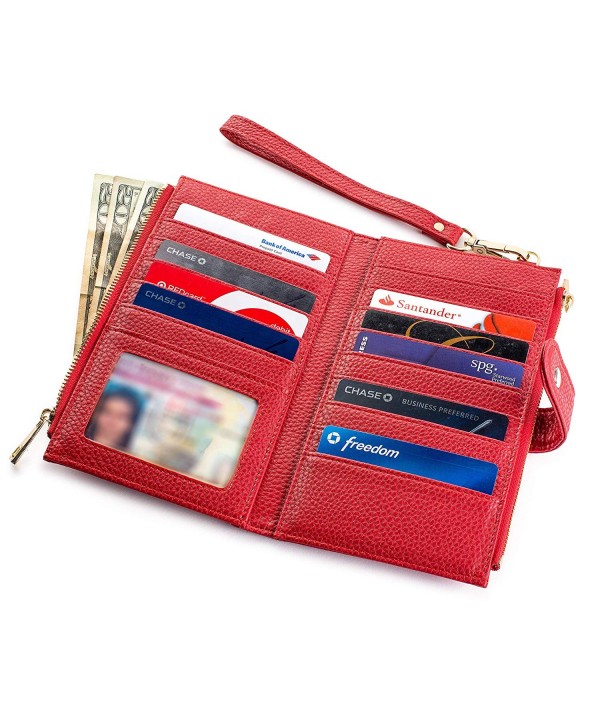 Womens Luxury Blocking Bifold Wallet