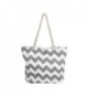 Premium Chevron Canvas Shoulder Handbag