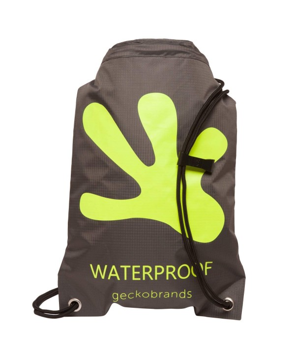 geckobrands Waterproof Drawstring Backpack Bright