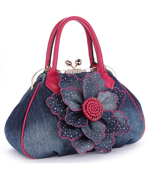 Handbag Shoulder Shopper Messenger Rose red