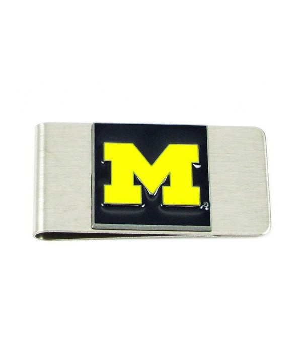 College Large Money Clip Wolverines