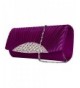 Womens Clutch Rhinestone Embellishment Removable