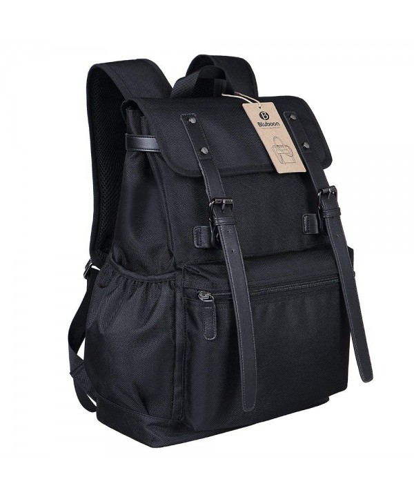 Backpack College Bookbags Resistant Business - Black -2196 - CB12J08KY6T