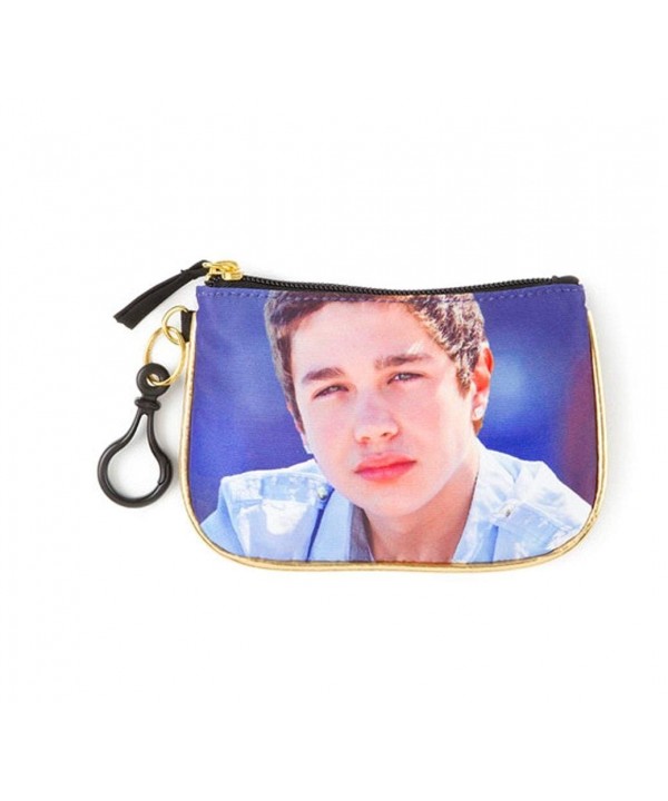 Austin Mahone Gold Blue Purse