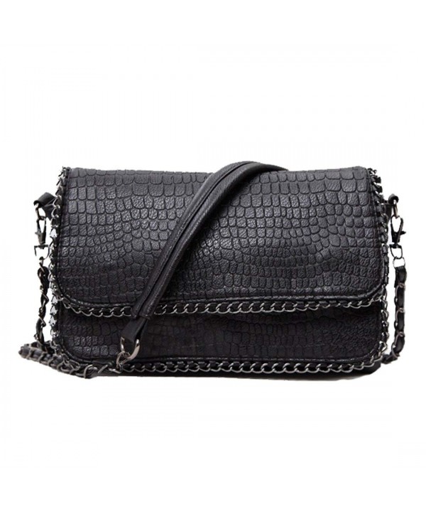 SEALINF Leather Shoulder Alligator Crossbody