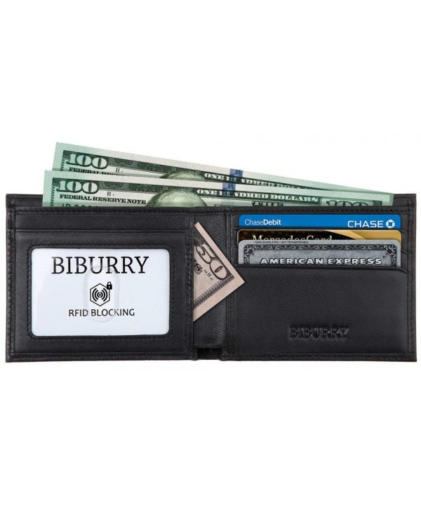 BIBURRY RFID Blocking Wallets Men