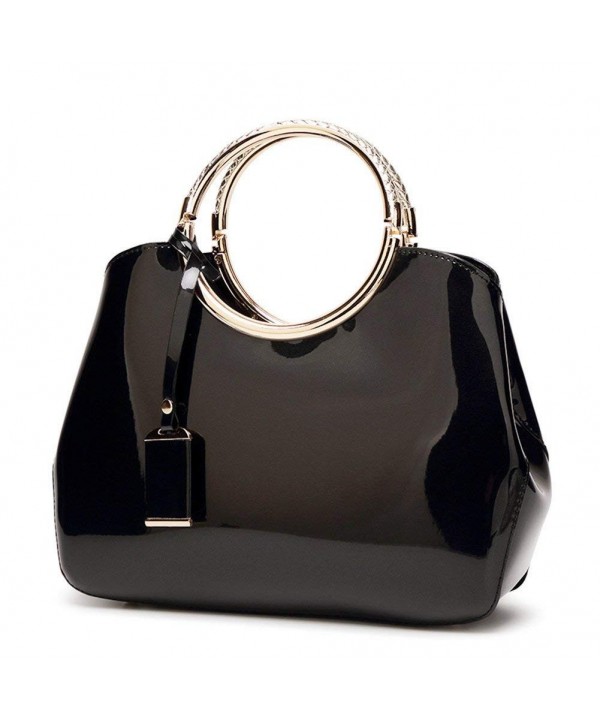 Handbags Leather Shoulder Adjustable Black