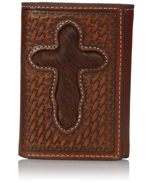 Nocona Mens Cross Inlay Trifold