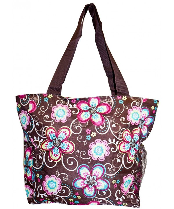 Brown Pastel Floral 19 inch Travel