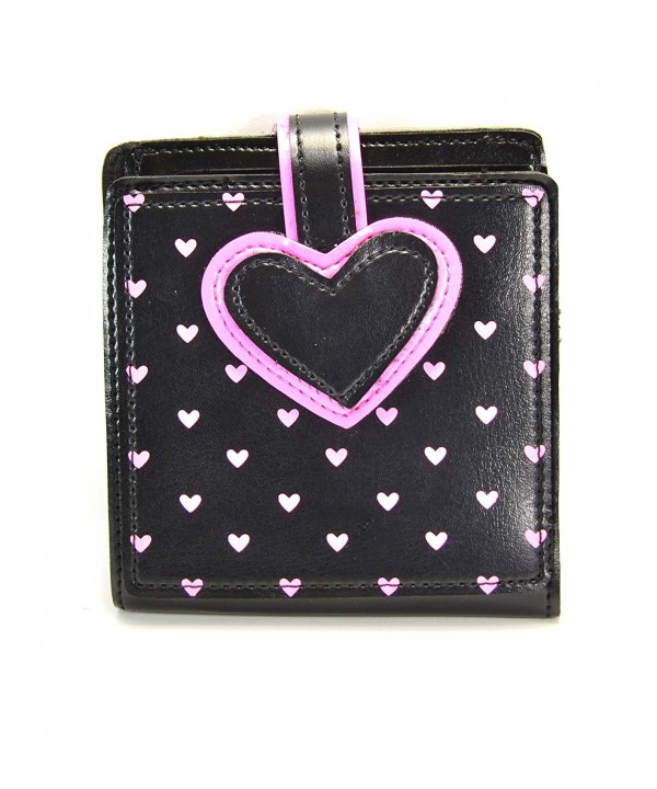 Heart Print Bifold Rockabilly Wallet