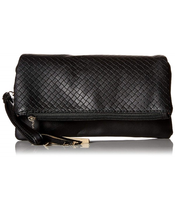 Midnight Textured Leather Quilted Compartment