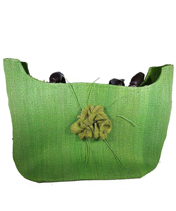 Gigi Ann Straw Handbag Green