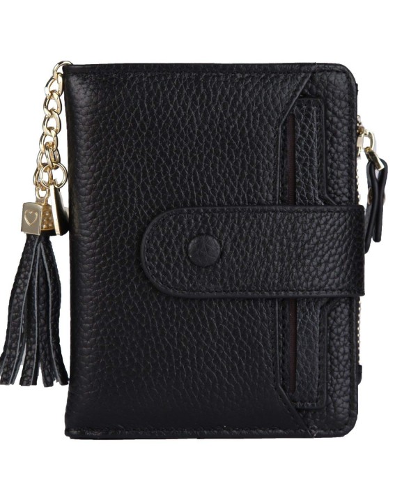 Womens Leather Wallet Window Sleeve