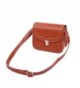 Leather Clutch Crossbody Shoulder Orange