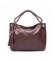 IuhaTop Leather Tassel Satchel Shoulder