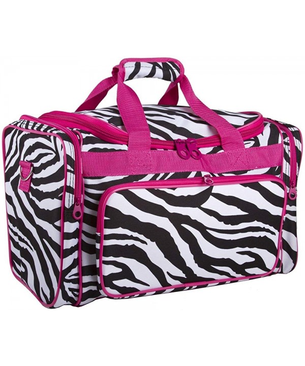 Ever Moda Zebra Print Duffle